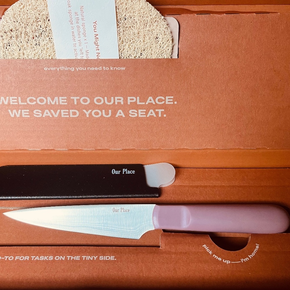 NIB Our Place Pink Lavender Paring Knife German Steel